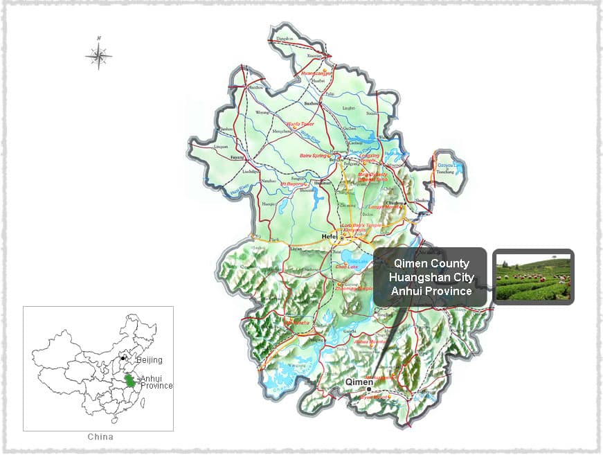 Map of Qimen
Qimen County
Huangshan, Anhui
