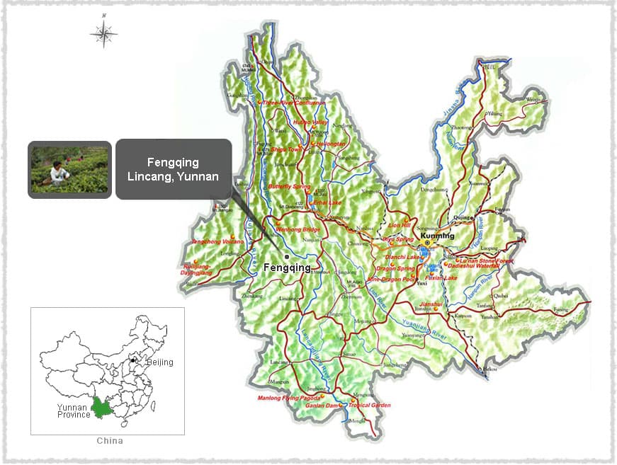 Map of Yunnan