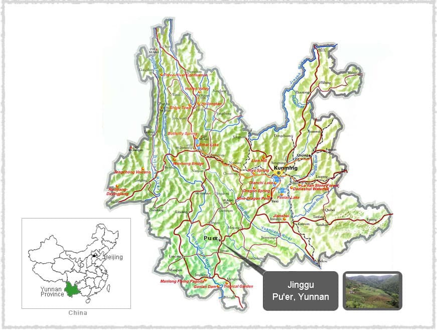 Map of Yunnan