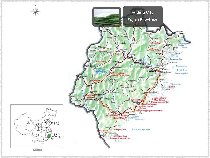 Map of Fuding