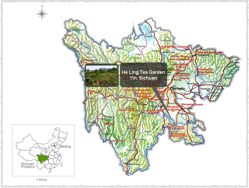 Map of Yibin