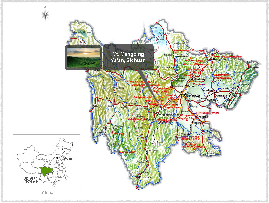 Map of Yaan