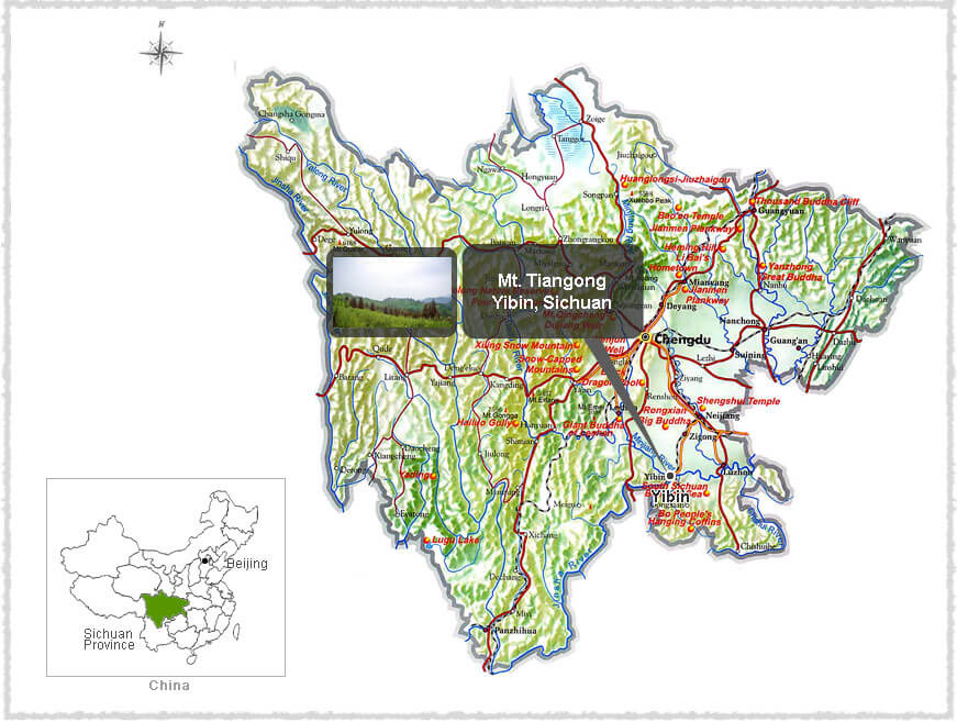 Map of Yibin