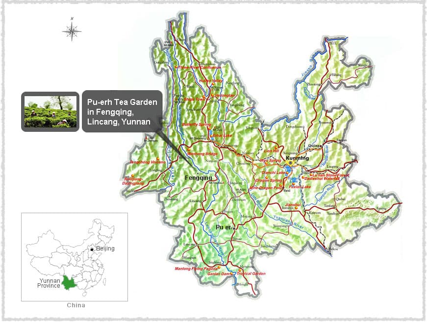 Map of Fengqing