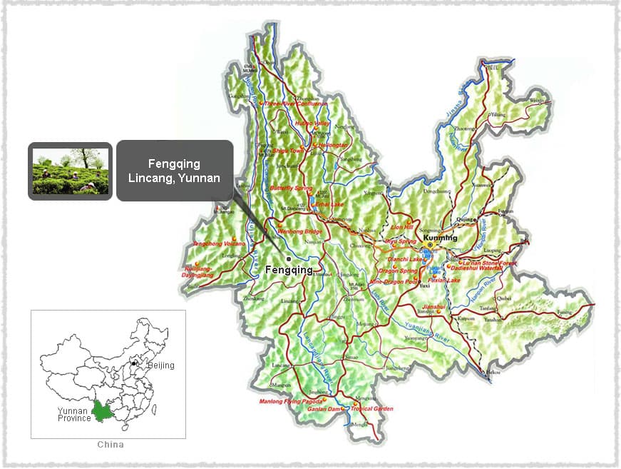 Map of Fengqing