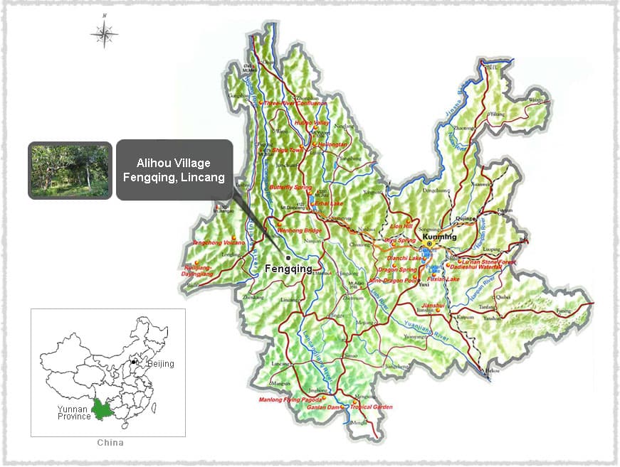 Map of Fengqing