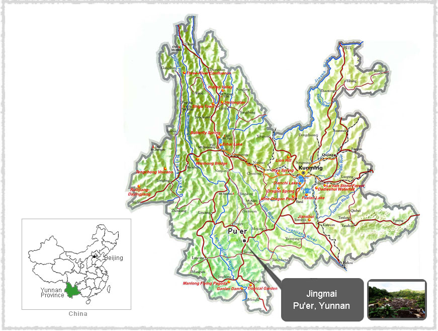 Map of Jingmai