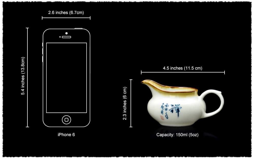 Tea Pitcher Dimensions