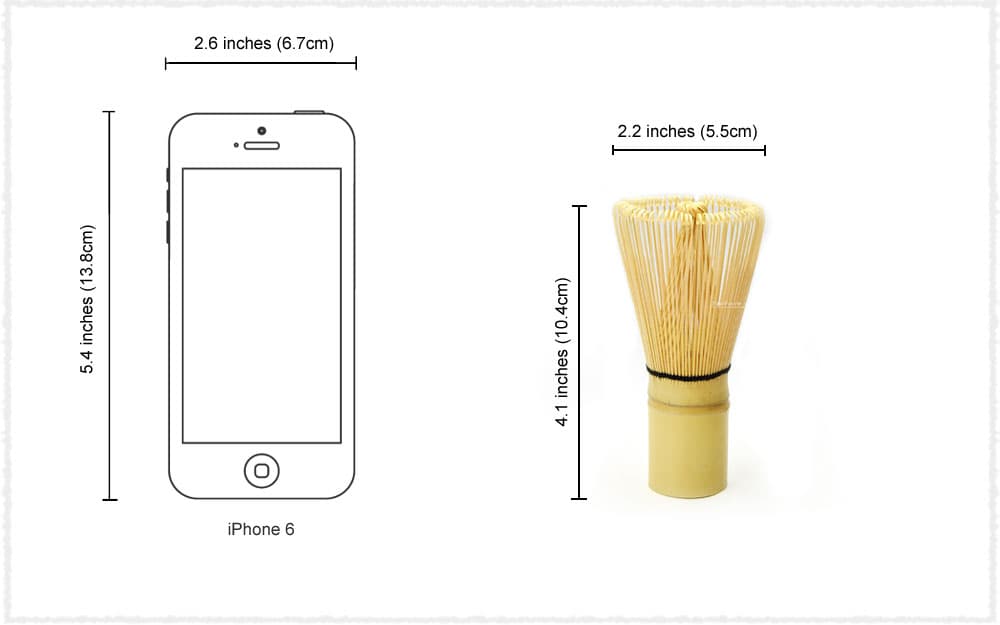 Matcha whisk Dimension
