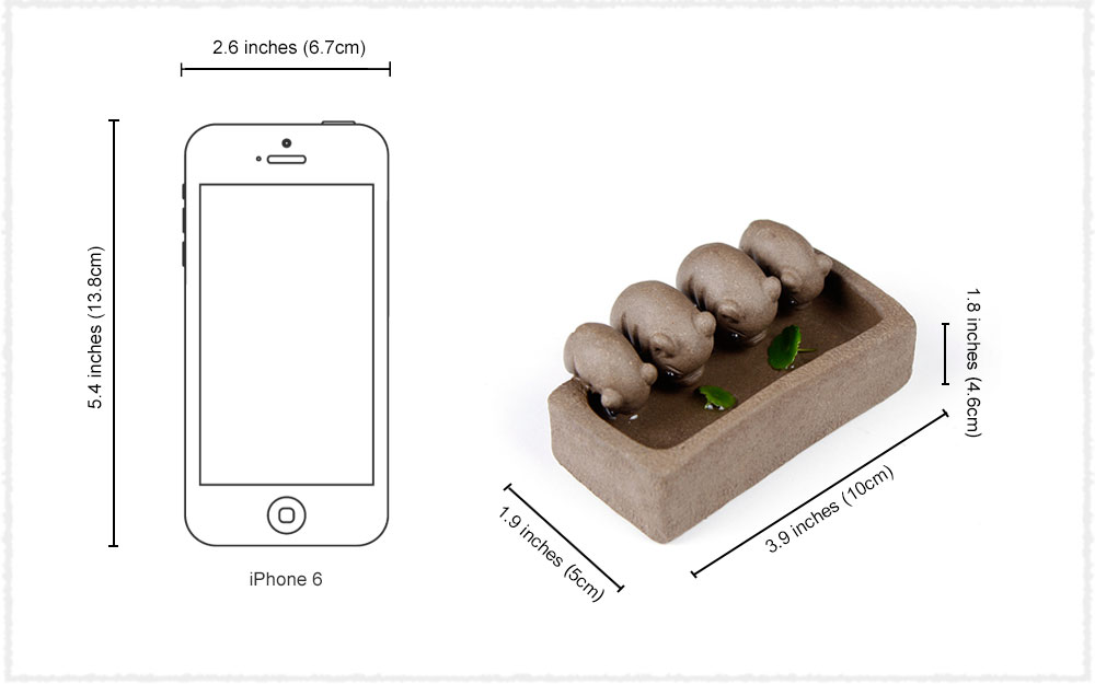 Tea pet Dimensions