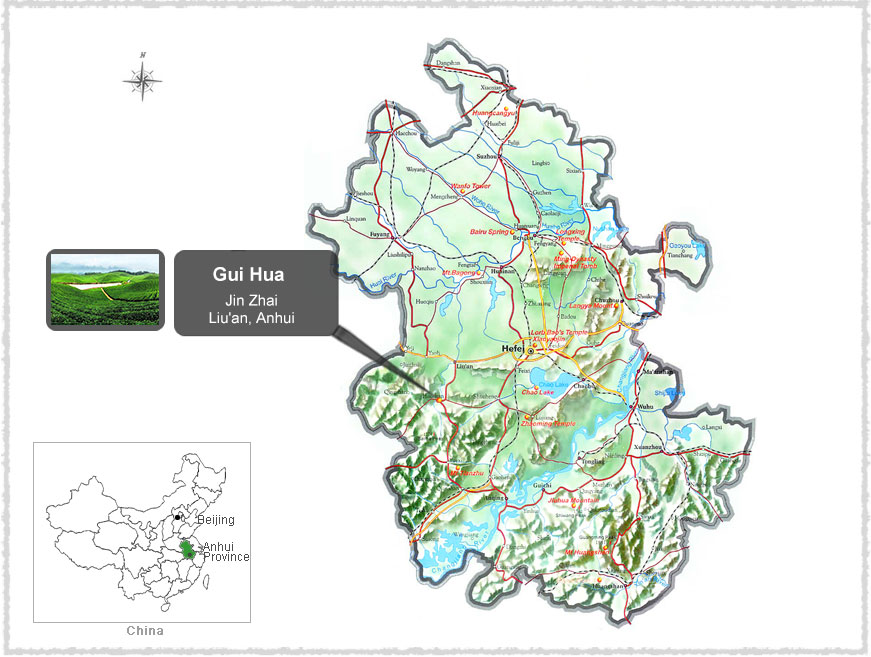 Map of Guihua Village